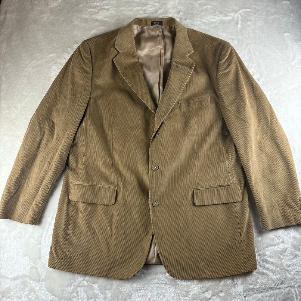 Kilburne and Finch Corduroy Sport Coat Blazer Vintage Men's 46L Two Button